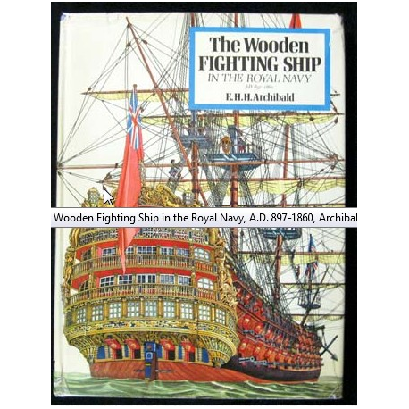 The wooden fighting ship in the royal navy