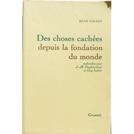 Des choses cachées depuis la fondation du monde - Recherches