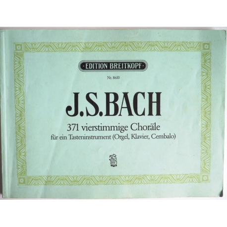 371 vierstimmige Choräle J.S. BACH