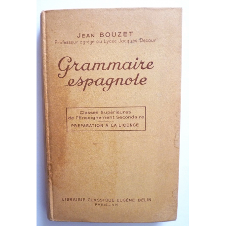 Grammaire espagnole