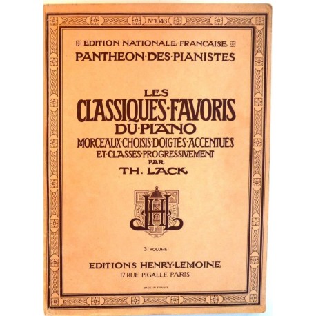 Les classiques favoris du piano