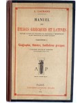 Manuel des études grecques et latines