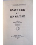 Algèbre et analyse